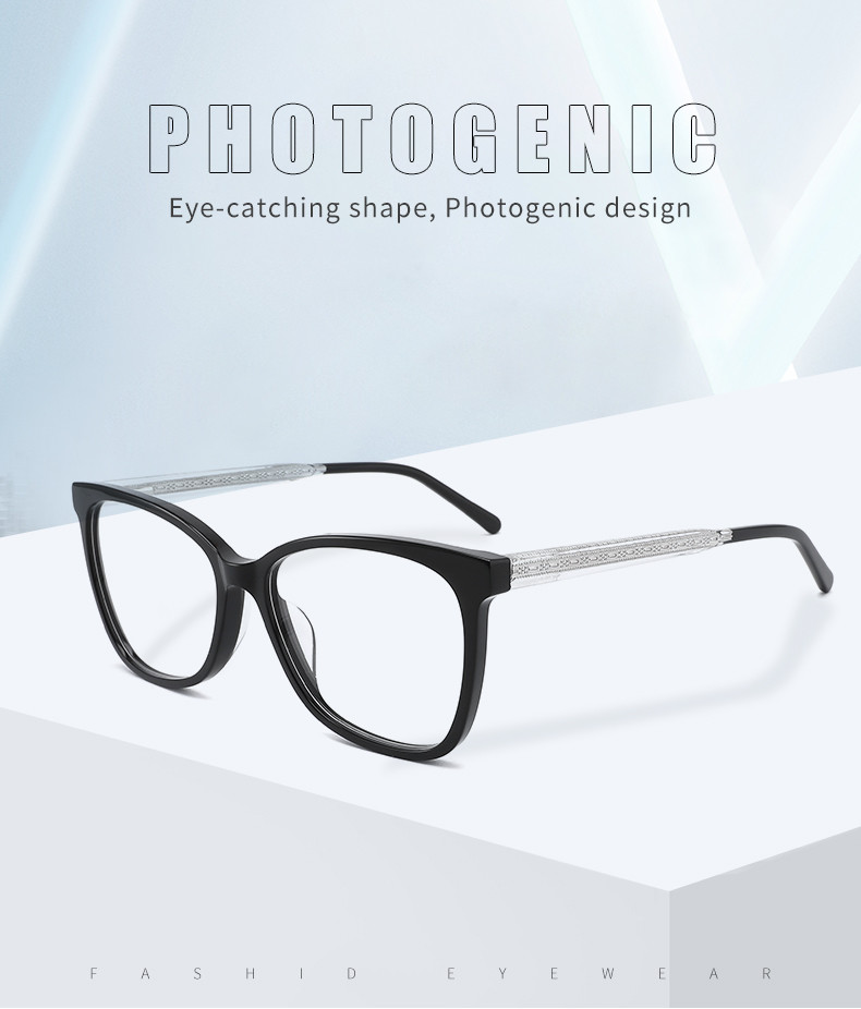 Optical Transparent Acetate Glasses Frames Women Non Prescription