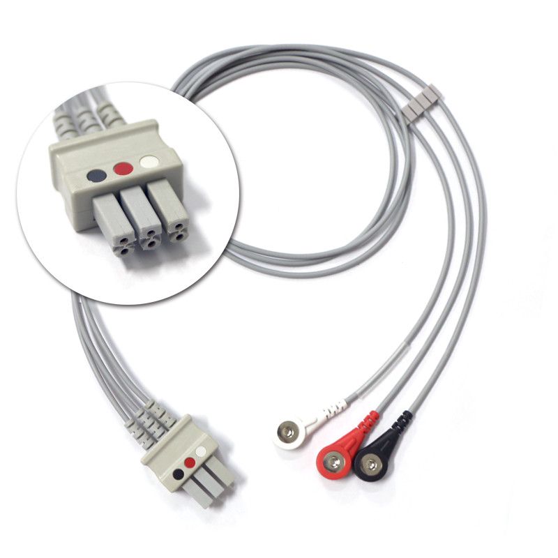 Outlet Tinned Or Silver Tinsel 5 Lead TPU Jacket ECG Cable Berry Factory
