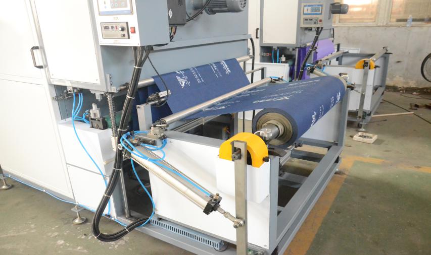 For Walmart Bag Automatic Two Color Roll To Roll Non Woven Fabric Screen Printing Machine