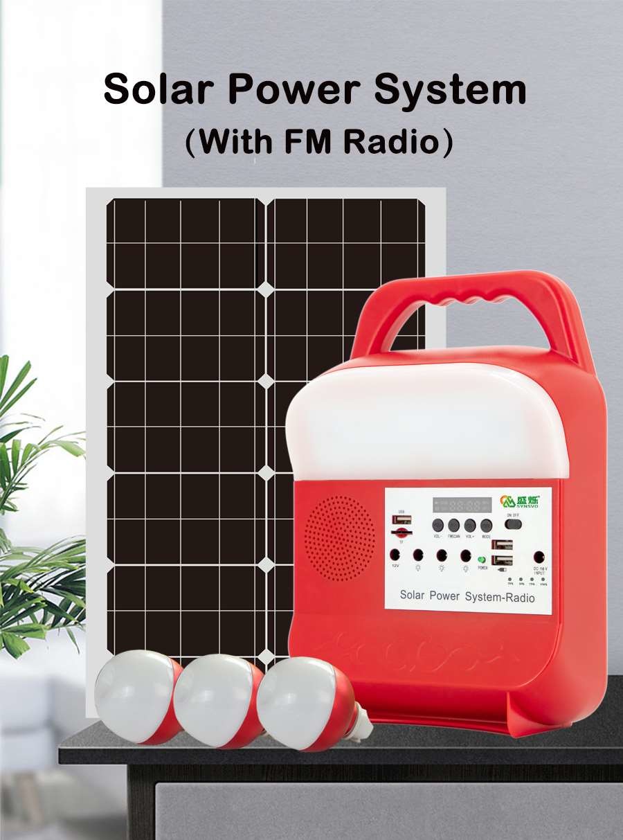 Fashion Design Rechargeable Sun Power Generator Solar System Light Portable Power Station Mini Solar Light System