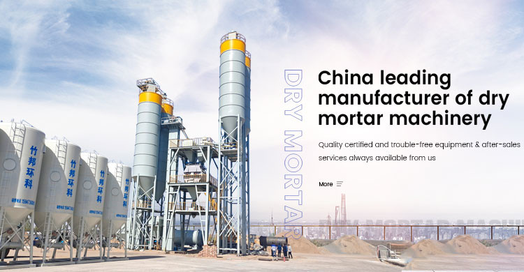 380V 50HZ Tile Adhesive Machine / Mixing Packagiing Dry Mortar Production Line