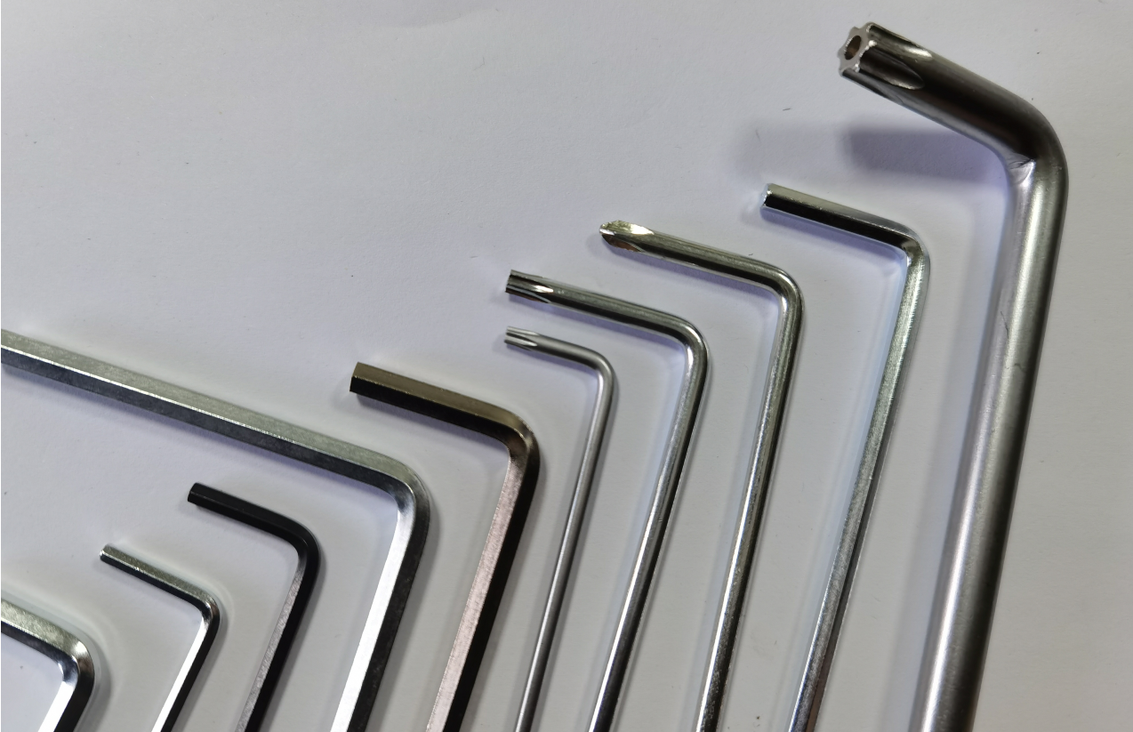 Industrial L Type Hexagon Shaped Allen Key Zinc Plated