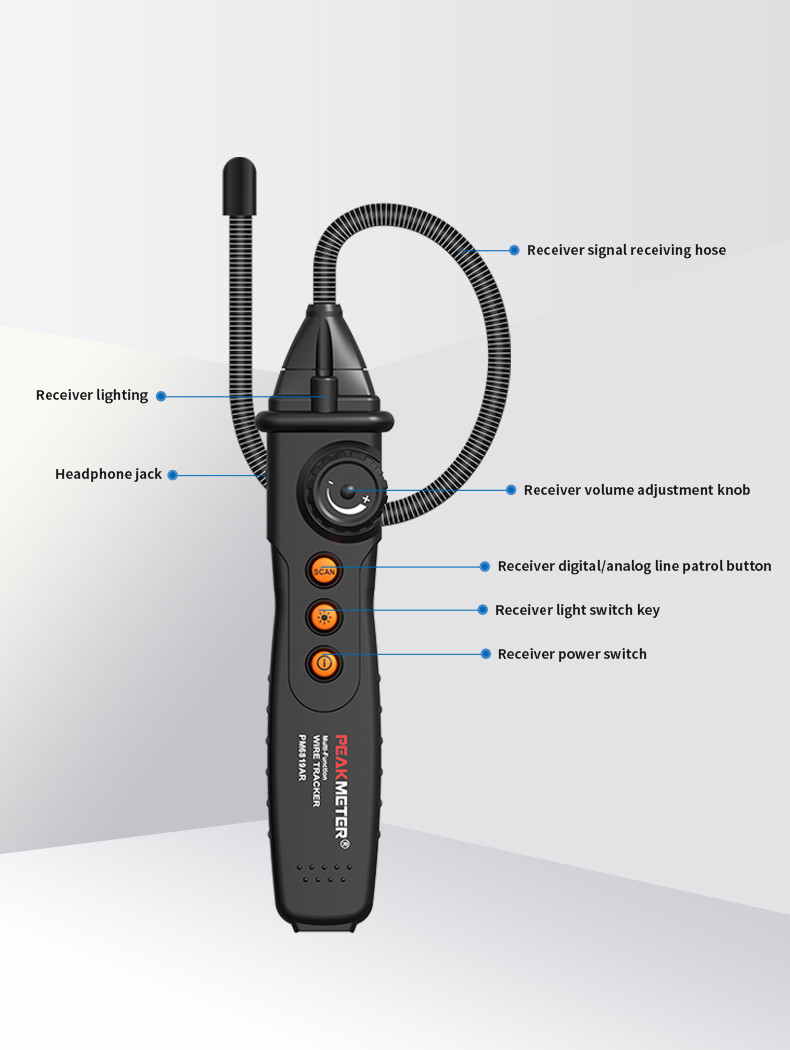 RJ45 Handheld Cable Line Tester Digital Analog Signal Transmission And Continuity Test