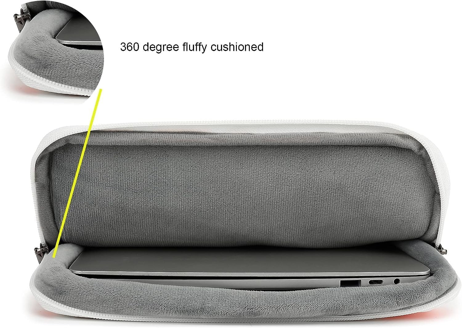 Protective Laptop Sleeve Case Bag,Laptop Cover with Handle and Luggage Strap for iPad 12.9 inch,MacBook Pro Air 13"