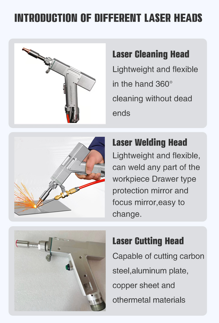 1500w 2000w 3000w Fiber Handheld Laser Welder for Metal Stainless Steel Aluminum Portable 4 in 1 Laser Welding Machine