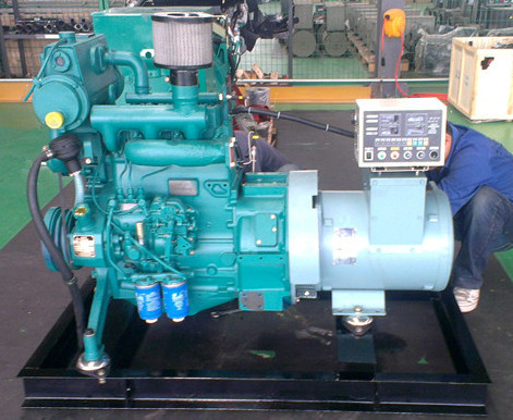 Marine Engine Genset Diesel Generator 1500rpm Salt Sea Water Cooled