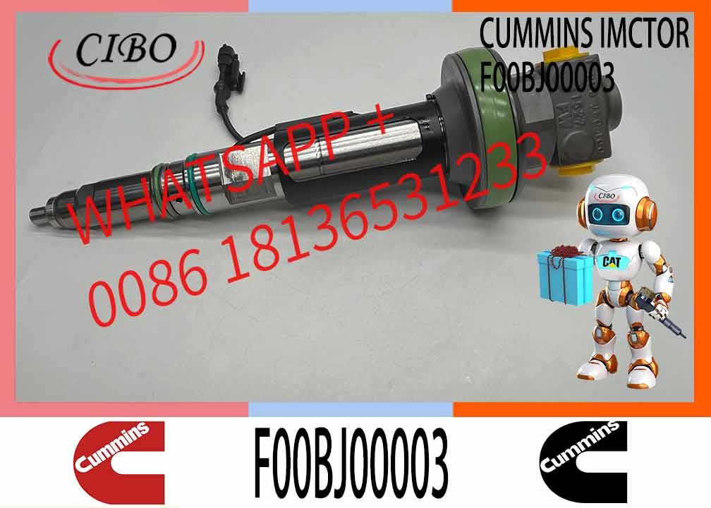Common Rail Fuel Injector 288-2078 2882078 F00BJ00002 F00BJ00003 for Cummins QSK19 QSK60 Engine