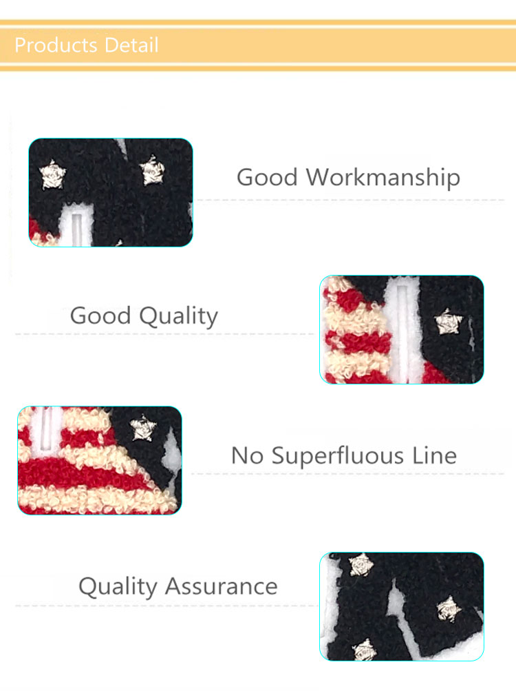 Eco Friendly Custom Chenille Patches , Ok Letter Clothing Badges Patches 8.5 * 8.5CM Size
