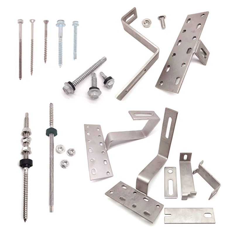sandblasting PV Bracket Solar Mounting Accessories Adjustable Tile Hook