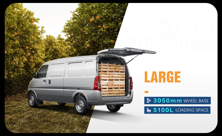4490*1615*1915 Size 2023 Electric Van Vehicle Mvp Wuling Electric Food Cargo Truck Electric Pickup Truck Rhd Key Car Pickup Truck Four-door
