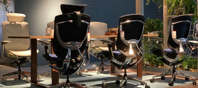 GTCHAIR IFIT Mesh Office Chairs With 3D Headrest High Back Swivel