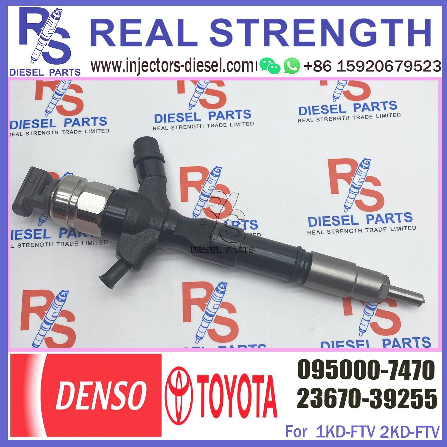 Den-so Fuel Injectors 095000-7470 23670-39255 Common Rail Fuel Injector 095000-7470 23670-39255 For Toyo-ta