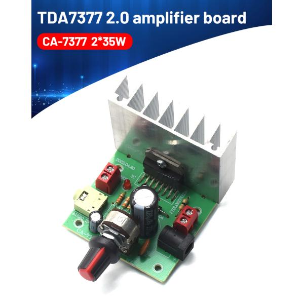 CA-7377 2.0 Channel Digital Audio Amplifier Module DC12V 2*35W TDA7377 AMP Chip Amplifier Board No Light LED Lighting