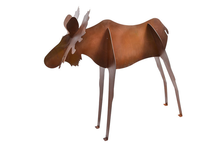 Decoration Rusty Finish Camel Metal Yard Sculptures Of Corten Steel Longlife