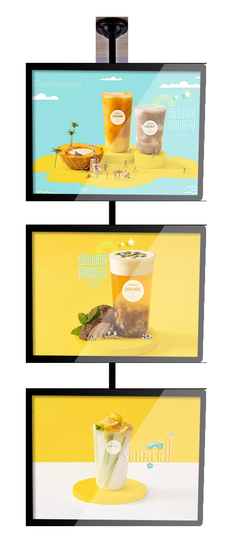 Edgelit Backlit Magnetic Light Box Single Sided Rectangle Shape