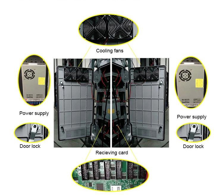 Hongwei P5 SMD2727 960x960 Rental Led Screen Die Casting Aluminum 800W/M2
