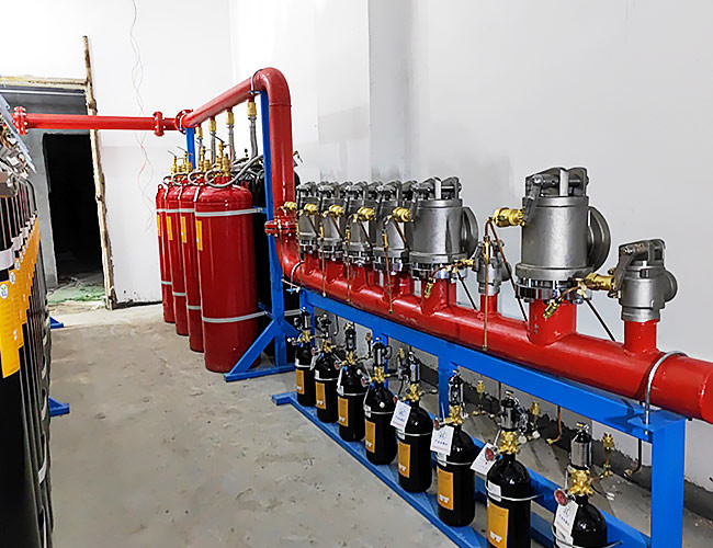 Fm 200 Clean Agent Fire Suppression System Gas Fire Extinguisher For Date Room Suppression
