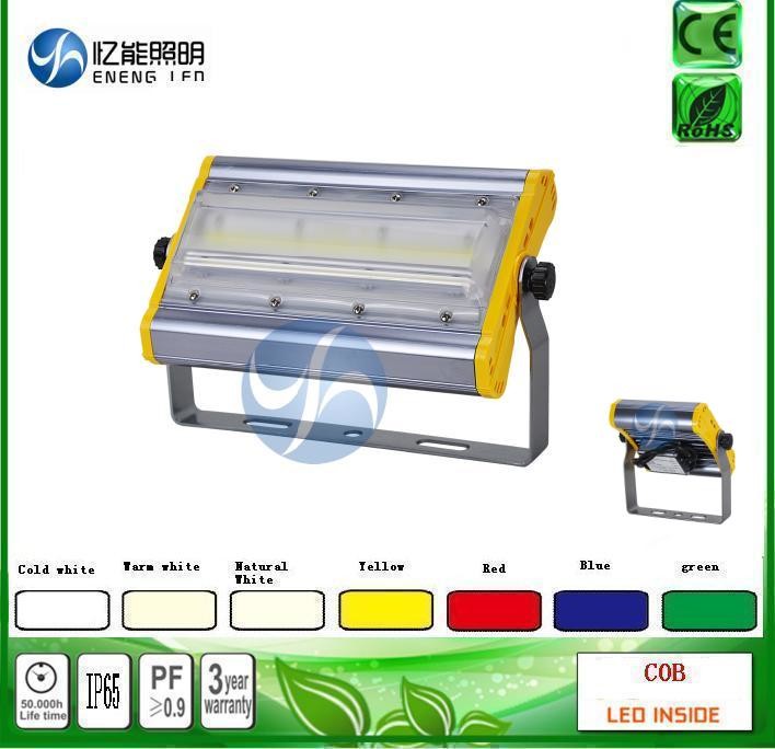 high quality Red green green blue yellow 40W led cob flood light led Tunnel lamp120-140LM/W with Bridgelux AC85-265V