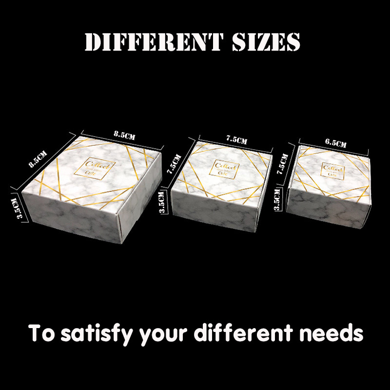 Luxury Small Recyclable Folding Packaging Box Coated Paper Mixed Color