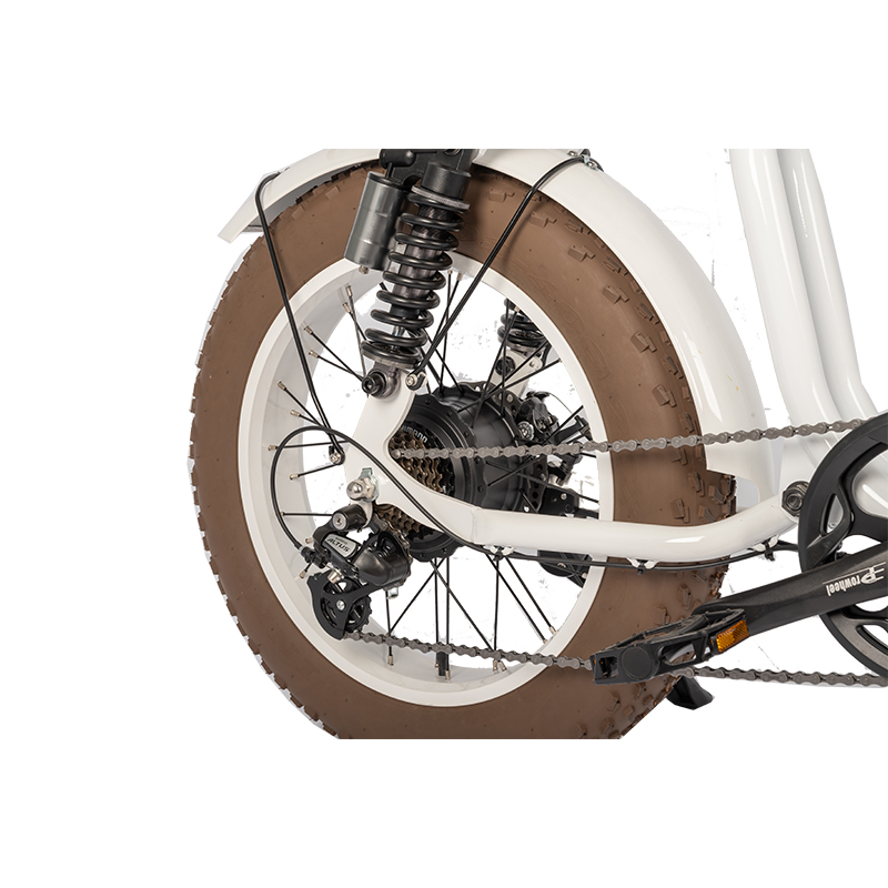 Vintage Moto Style Electric Bike 48V Battery 750W 1000W Motor 7 Speed 20" Tire Ebike