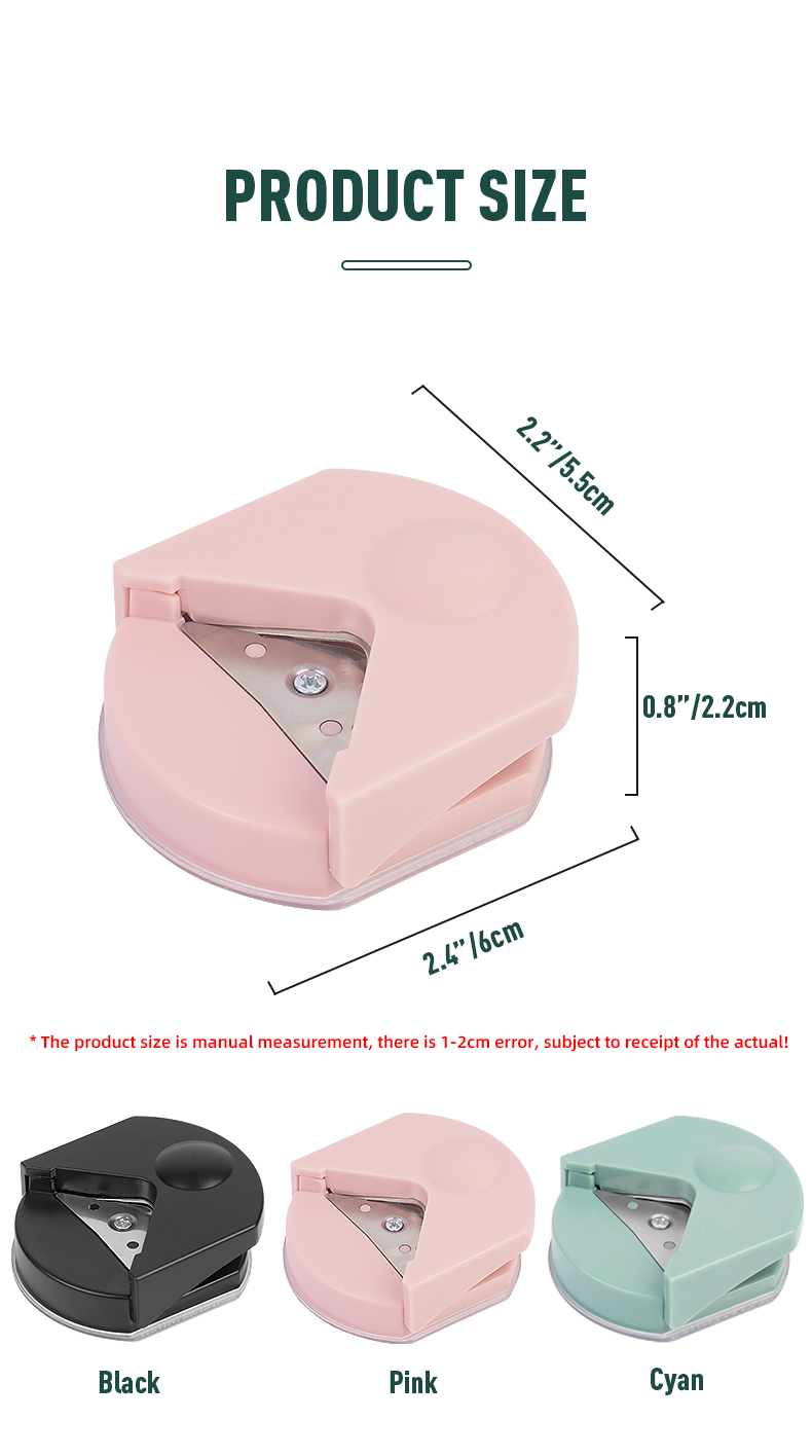 Manual Small Paper Corner Cutter for R4 Corner Rounder Cutter Product size 5.3*5.3*2.3