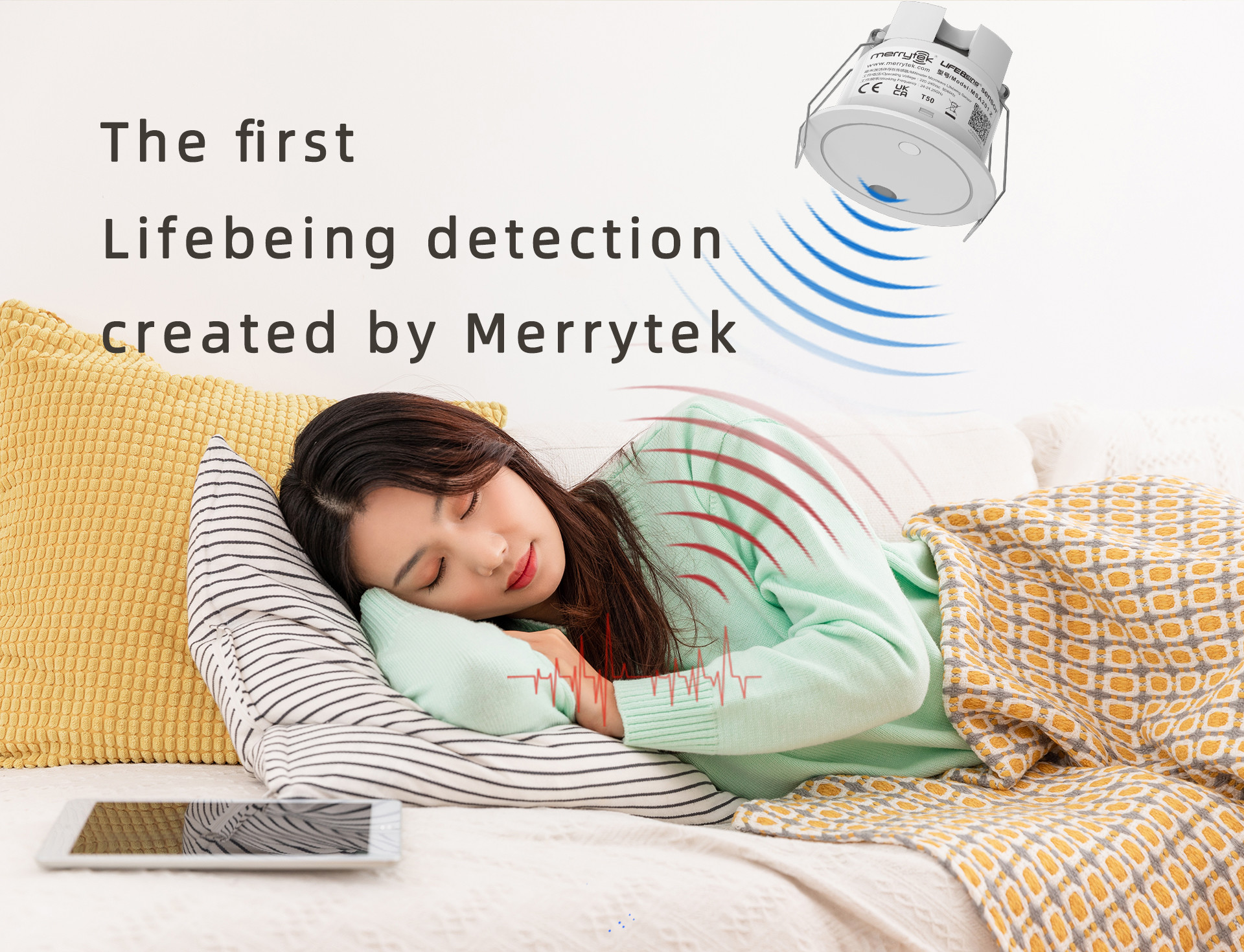 Recessed Mounted 24GHz Lifesnor Sensor Built In Tuya ZigBee Wireless Module MSA201 Z