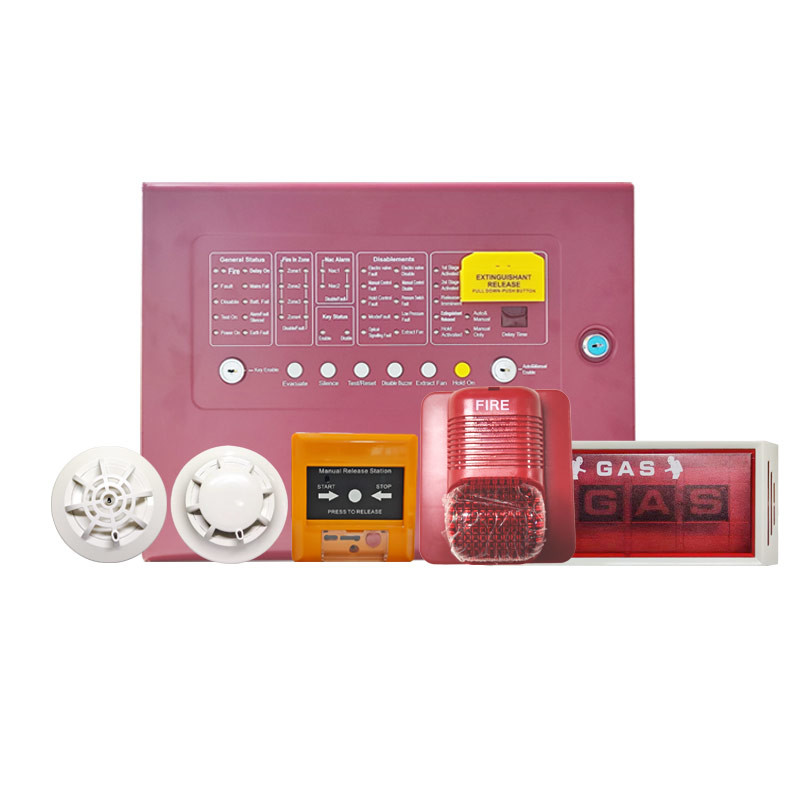Gas Extinguishing Fire Suppression Control Panel 4 Zone For Fire Fighting System