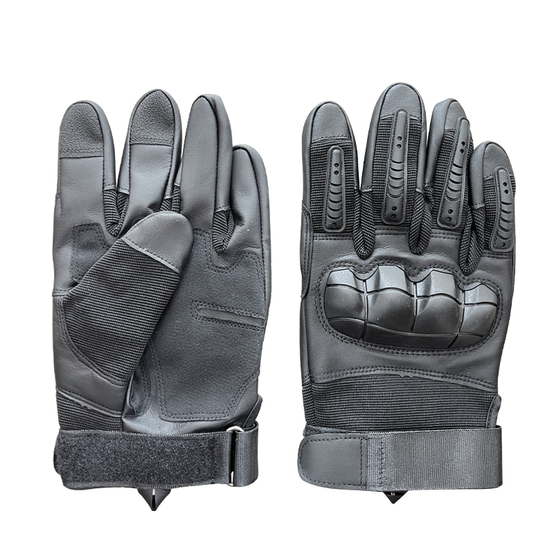 Customized Black Color Full Finger Training Gloves with Protection and Finger Slits