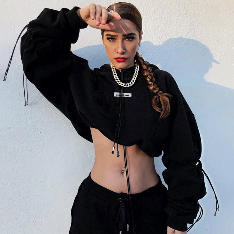 2021 High quality lady fashion crop top fitness gym long sleeve t shirt for women fashion fall 2021 women clothes Striped
