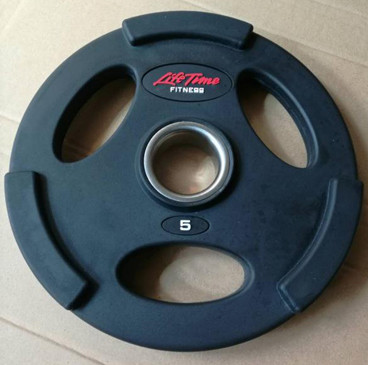 Life Fitness Gym Training Accessories , Fixed Rubber Barbell Weight Plates