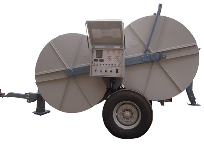 140KN Cable Pulling Equipment , 4km/H Correspending Speed Hydraulic Wire Puller