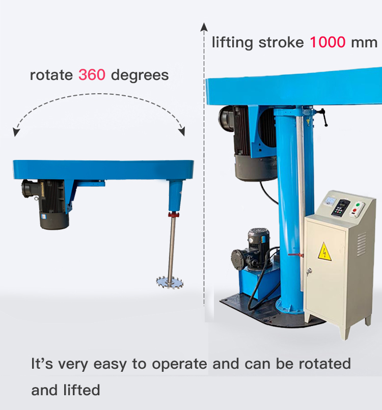 800L Max. Loading Volume Paint Mixer Disperser For Chemical Production Line OEM