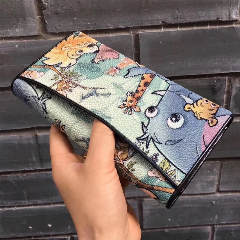 Animal Designer Authentic Stingray Skin Lady Large Trifold Wallet Genuine Leather Female Clutch Bag Women Card Purse