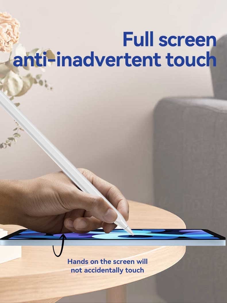 Built In Lithium Battery Stylus Pen For IPad Painted Aluminum Pen Body 15H Working Time