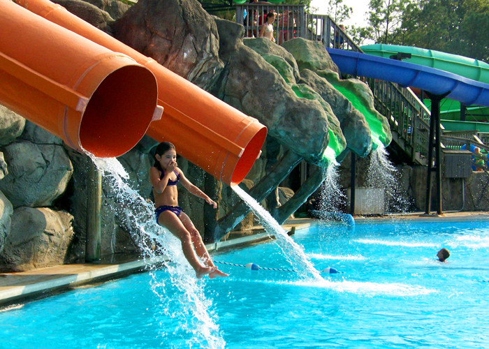 Exciting Huge Young People Fiberglass Water Slide Water Play Equipment