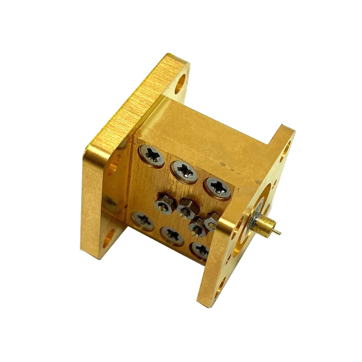RF Microwave Waveguide To Coax Adapter With Low Insertion Loss