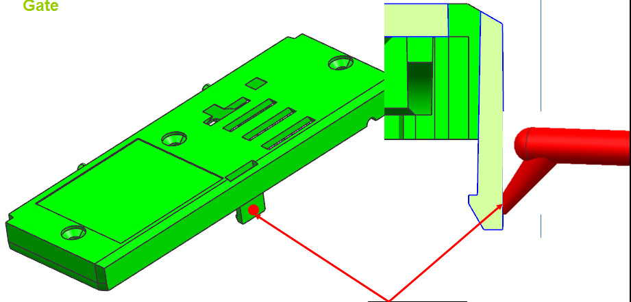 Hot Runner Two Shot Injection Molding SG1643 till SG1647 Electronic Cover PC Material