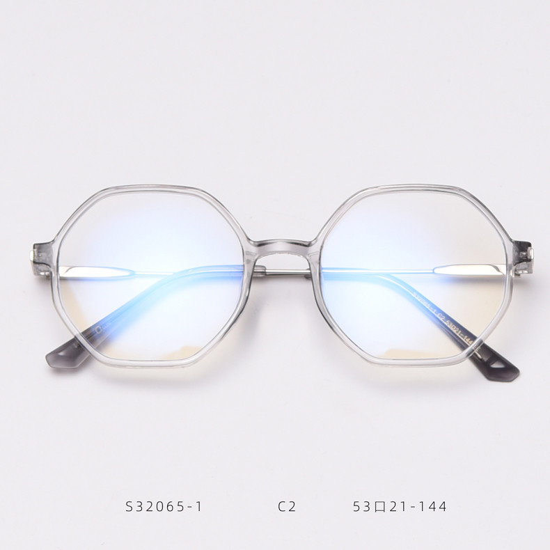 Retro Polygonal Anti Blue Light Glasses Men Women Fashion Optical Computer