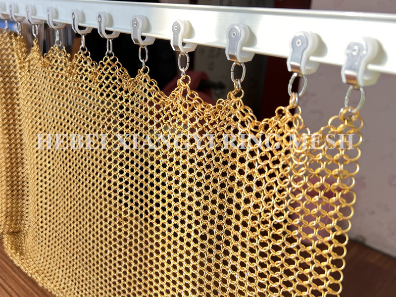 Ring 304 Stainless Steel Chainmail Curtain For Shopping Malls