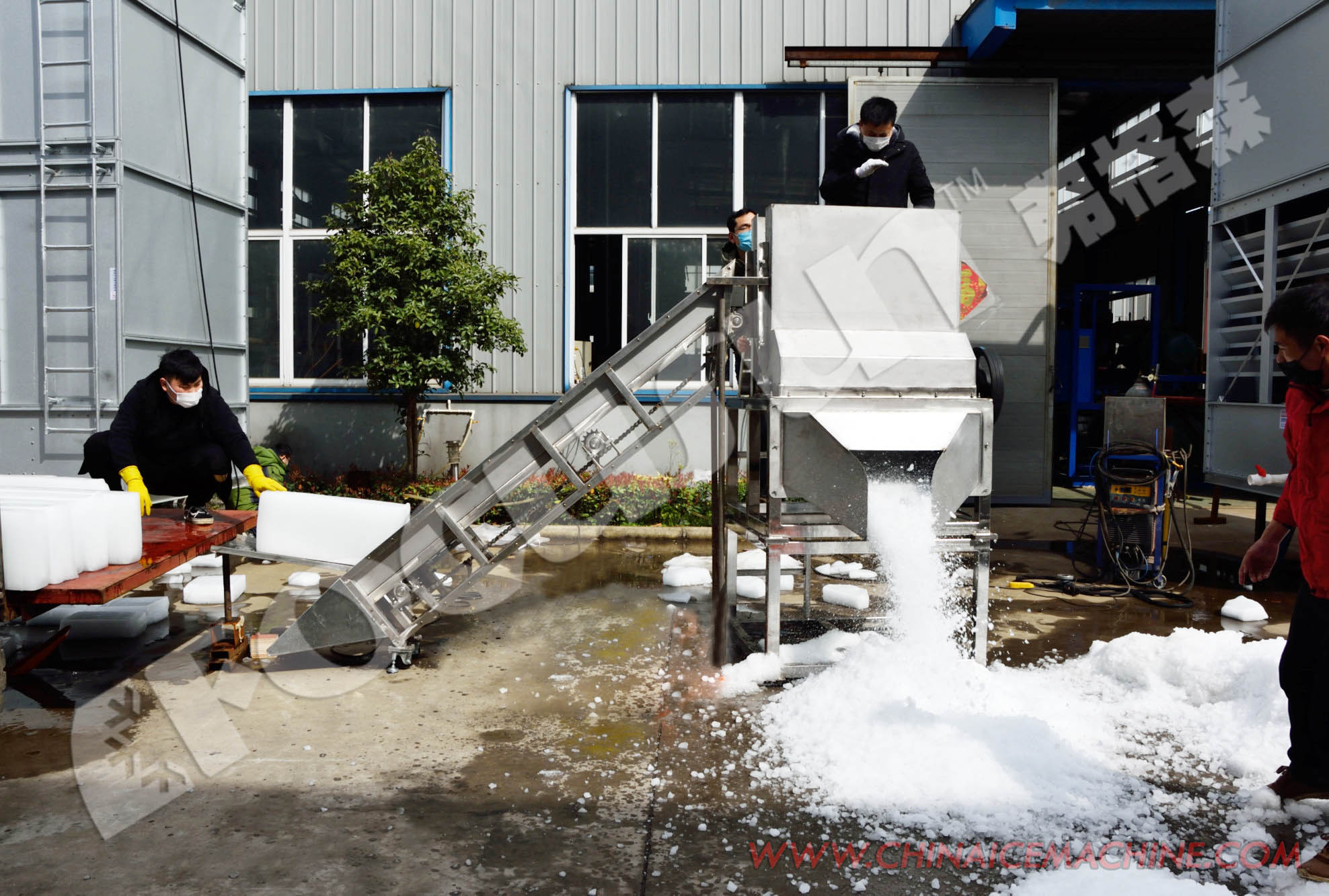 Manufacturing Plant Ice Block Maker with Cold Storage Room and Low Voltage Components