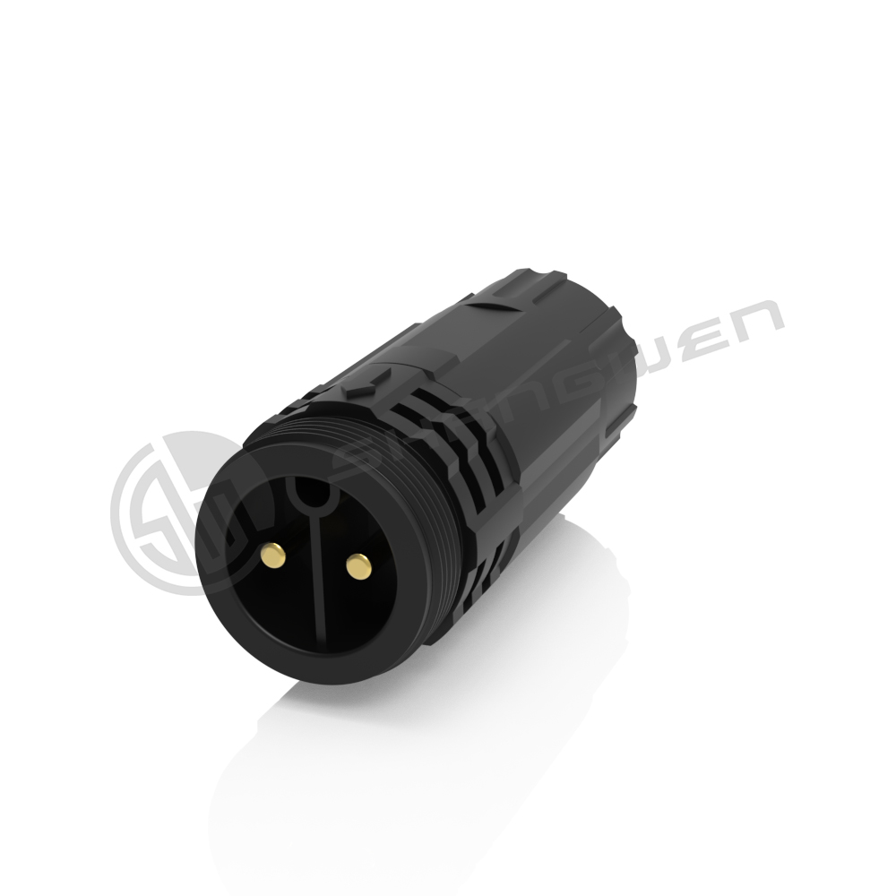 M19 Ip67 IP67 Power Connectors Waterproof Plug 2 Pin Sales Screw Terminal Shape UL