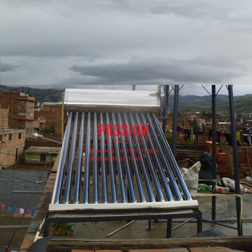 300L White Tank Solar Water Heater 200L Non Pressure Solar Geyser 304 Vacuum Tube Solar Heater Solar Collector