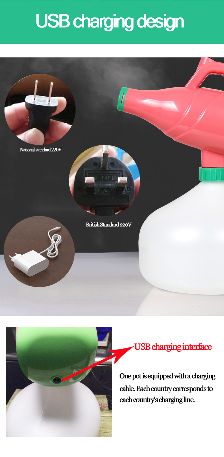 12v Chargeable Lithium Battery High Pressure Sprayer Electric Atomizer Mini Ulv Fogger