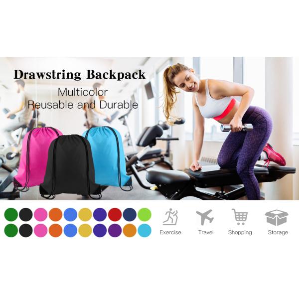 Multicolor Drawstring Backpack