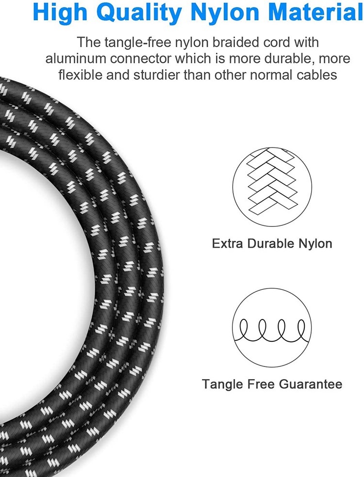OEM 3M 1/4 Inch 6.3mm TS Jack Right Angle Music Instrument Bass Amplifier Pedal Guitar Patch Cable