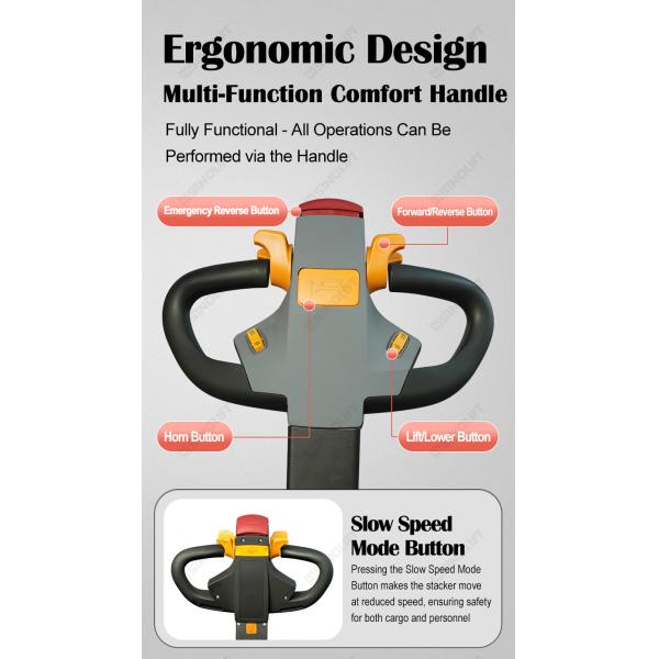 CDD15P-Li Stand-On Pallet Stacker With Standard Mast