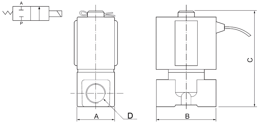 VX2120-01 SMC Type 2 Way NC Brass Solenoid Valve 1/8'' 24VDC 220VAC