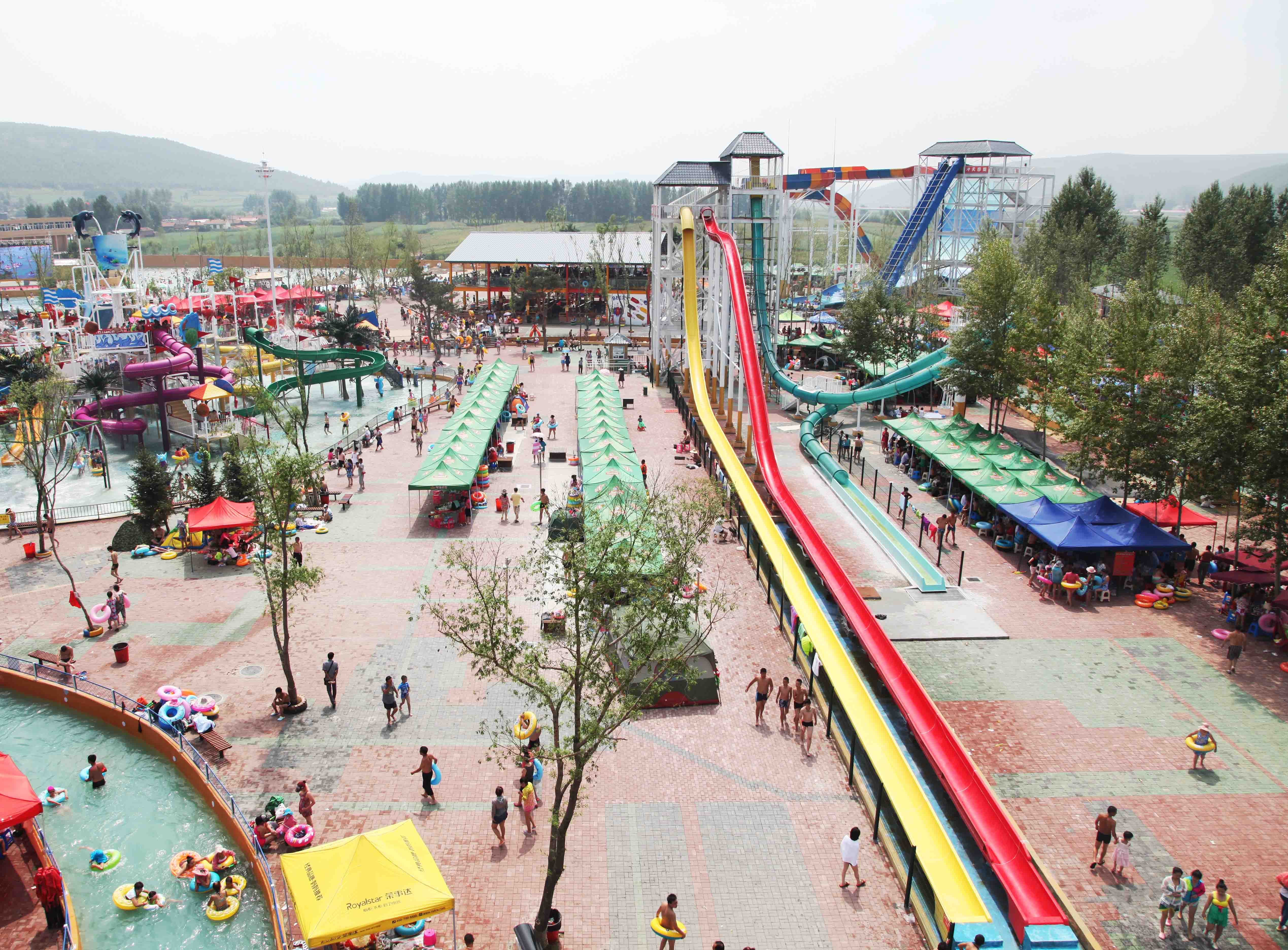High Speed Custom Water Slides , Adults Fiberglass Free Fall Slide For Giant Water Park