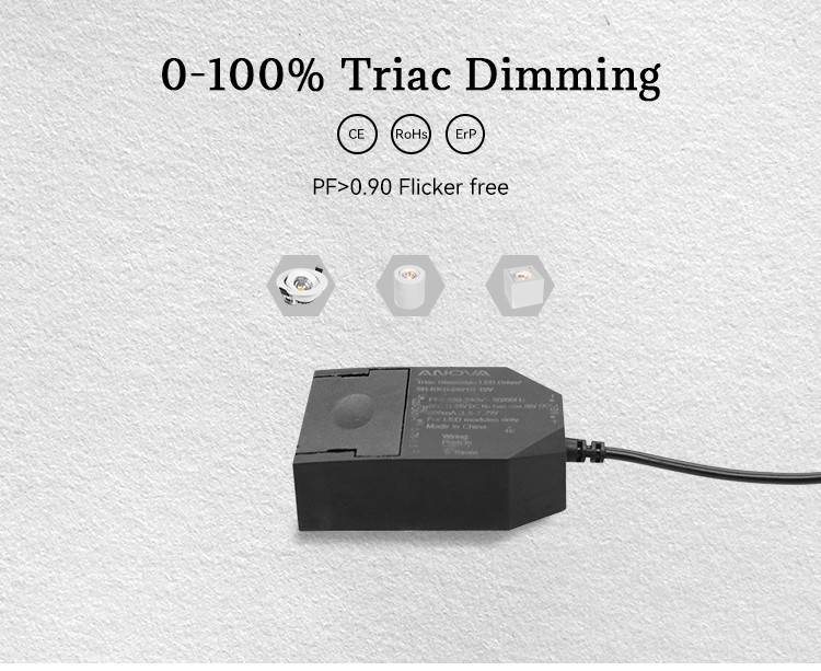 PF>0.90 200mA 4.8W Dimmable Led Driver 11V-24V LED Driver Supply