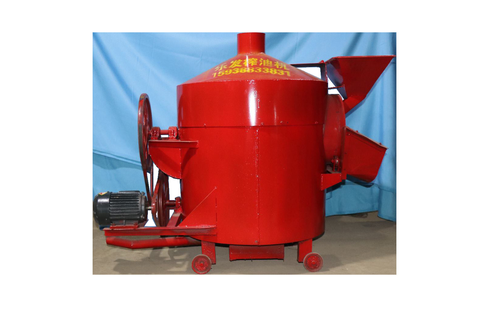 Plant Seeds Commercial Nut Roaster , Soybean Roaster Machine Horizontal Cylinder Structure